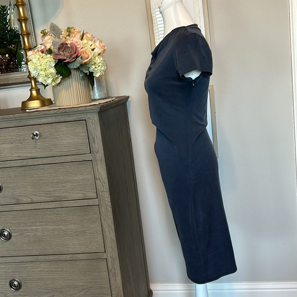 Halston Hertiage: Womens Stretchy Sheath Crew Neck Dress Small - Picture 6 of 11